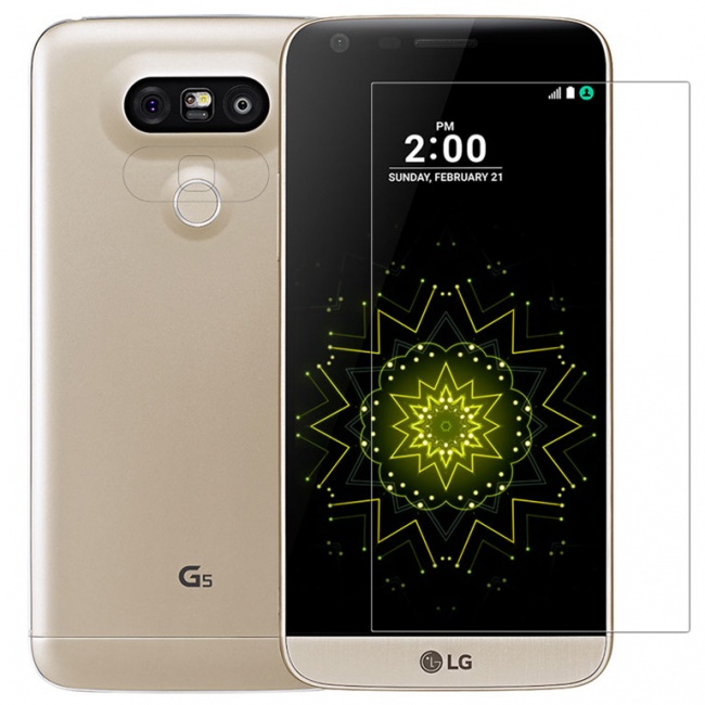 محافظ شفاف صفحه نمایش LG G5 Super Clear Anti-fingerprint Protective