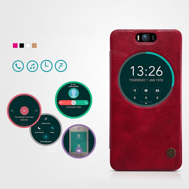 کیف محافظ چرمی نیلکین Nillkin Qin Leather Case For Asus Zenfone Selfie ZD551KL