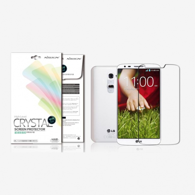 محافظ شفاف صفحه نمایش LG G2 Super Clear Anti-fingerprint