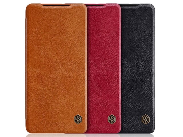 کیف چرمی نیلکین سامسونگ Nillkin Qin Leather Case Samsung S21 Ultra