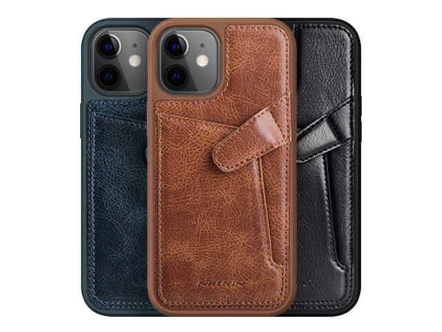 قاب محافظ چرمی نیلکین آيفون ۱۲ مینی - Nillkin iPhone 12 mini Aoge Leather Case