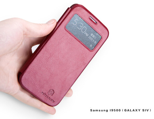 کیف چرمی نیلکین سامسونگ Nillkin Leather Case Samsung Galaxy S4