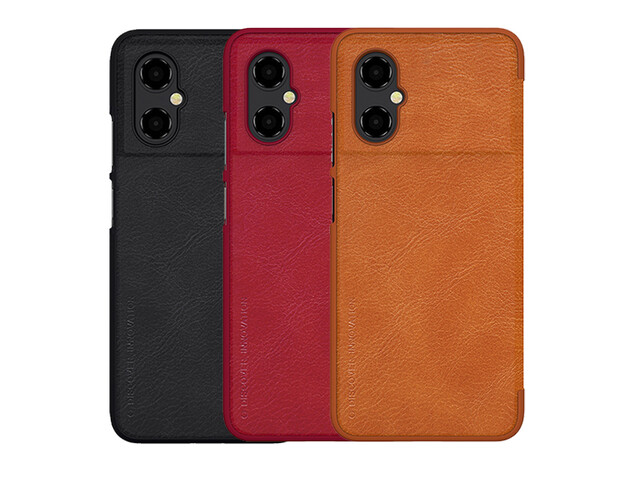 کیف شیائومی پوکو ام 4 نیلکین Nillkin Xiaomi Poco M4 5G Qin Leather Case