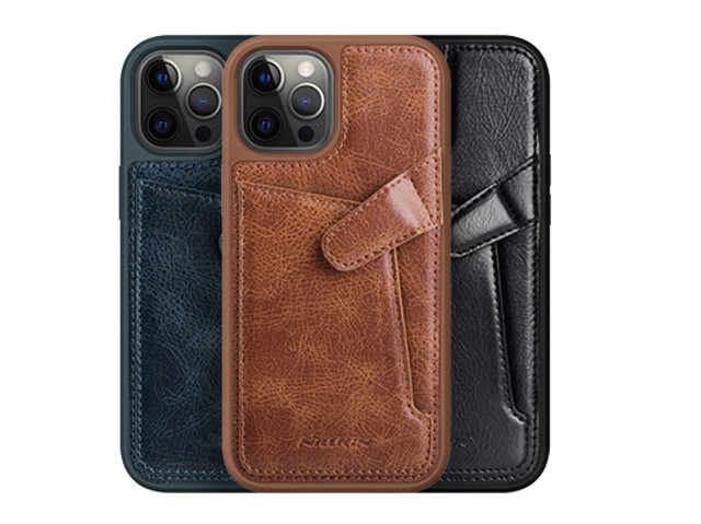قاب محافظ چرمی نیلکین آيفون ۱۲ پرو مکس - Nillkin iPhone 12 Pro Max Aoge Leather Case
