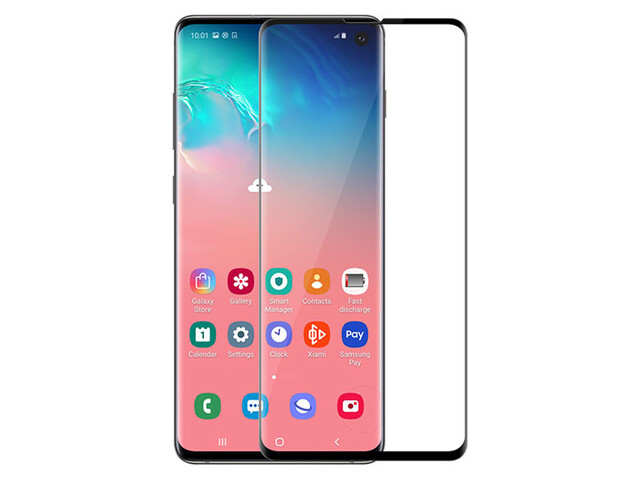 محافظ صفحه نمایش شیشه‌ ای نیلکین سامسونگ Nillkin 3D CP+ Max Glass Samsung Galaxy S10 Plus