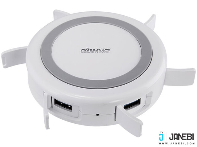 شارژر وایرلس و هاب نیلکین Nillkin HERMIT Multifunctional Wireless Charger