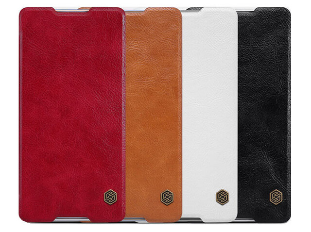 کیف چرمی نیلکین سونی Nillkin Qin Leather Case Sony Xperia C5 Ultra
