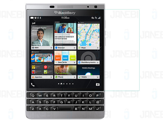 محافظ صفحه نمایش شیشه ای بلک بری  Nillkin H Glass BlackBerry Passport Silver