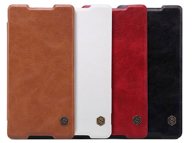 کیف چرمی نیلکین سونی Nillkin Qin Leather Case Sony Xperia Z3 Plus