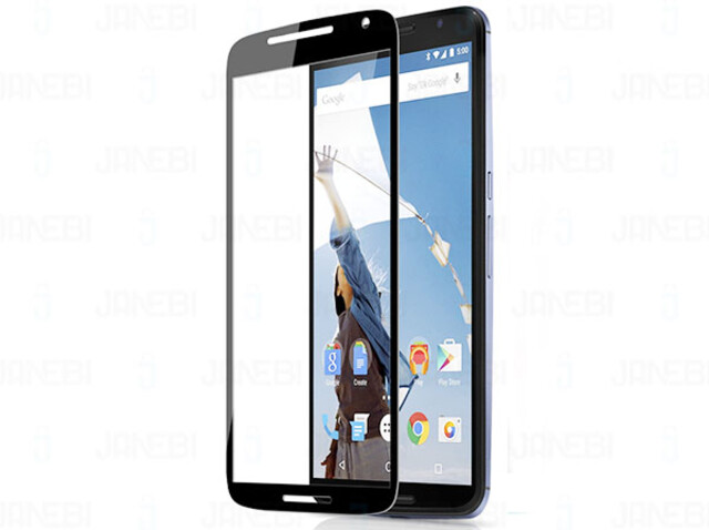 محافظ صفحه نمایش شیشه ای مشکی Motorola Nexus 6 مارک Nillkin