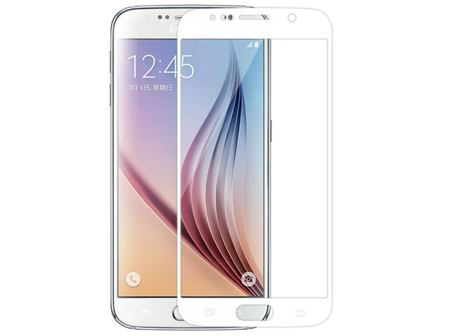 محافظ صفحه نمایش شیشه ای سفید نیلکین سامسونگ Nillkin CP+ Glass Samsung S6