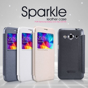 Samsung Galaxy core max (G510f) NEW LEATHER CASE- Sparkle Leather Case