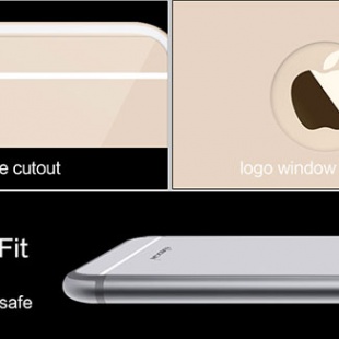 محافظ شیشه ای پشت گوشی طلایی Apple iPhone 6 Plus