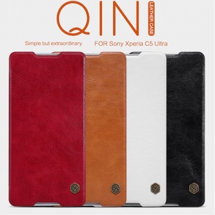 Sony Xperia C5 Ultra Qin leather case