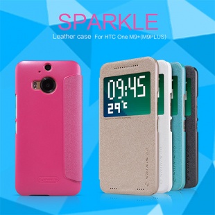HTC One M9 (M9PLUS) NEW LEATHER CASE- Sparkle Leather Case