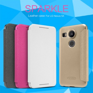 LG Nexus 5X NEW LEATHER CASE- Sparkle Leather Case