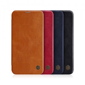 کیف چرمی نیلکین Apple iPhone 12 mini Qin leather case