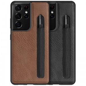 قاب چرمی نیلکین سامسونگ Nillkin Aoge Leather Case Samsung Galaxy S21 Ultra