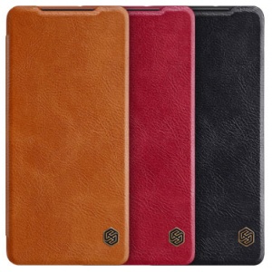 کیف چرمی نیلکین سامسونگ Nillkin Qin Leather Case Samsung S21