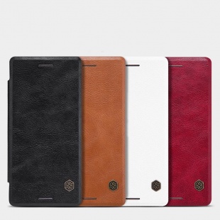 کیف چرمی Sony Xperia X Qin leather case