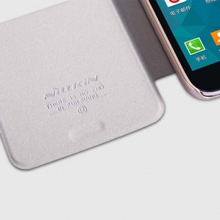 کیف چرمی  NILLKIN NEW LEATHER CASE-Sparkle Leather Case For Samsung GALAXY S5