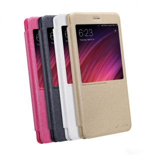 کیف محافظ چرمی نیلکین Nillkin Sparkle Leather Case For Xiaomi RedMi Note 4X