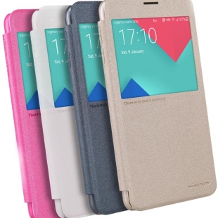 کیف محافظ اسپارکل نیلکین Samsung Galaxy A9 Sparkle Leather Case