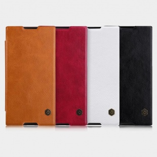 کیف چرمی محافظ Sony Xperia XA1 Ultra Qin leather case