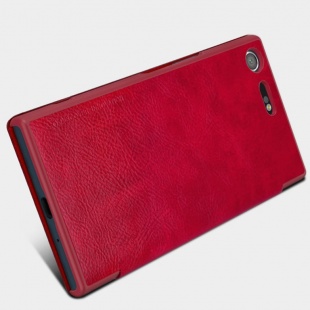 کیف محافظ چرمی نیلکین Sony Xperia XZ Premium Qin leather case