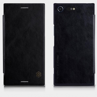 کیف محافظ چرمی نیلکین Sony Xperia XZ Premium Qin leather case
