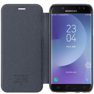 کیف محافظ چرمی نیلکین Nillkin Sparkle Leather Case For Samsung Galaxy J7 2017