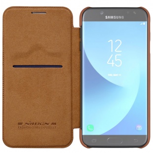 کیف محافظ چرمی نیلکین Nillkin Qin Leather Case For Samsung Galaxy J7 2017