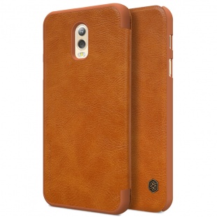 کیف محافظ چرمی نیلکین Nillkin Qin Leather Case For Samsung Galaxy J7 Plus