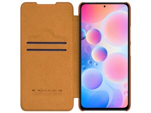 کیف چرمی محافظ نیکین شیائومی NillkinXiaomi Redmi K40/K40 Pro/K40 Pro+/Mi 11i/Poco F3 Qin leather case k40