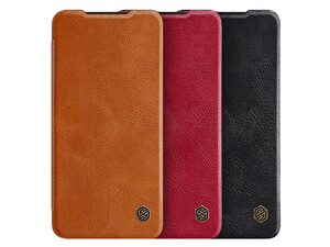 کیف چرمی نیلکین سامسونگ Nillkin Qin leather case Samsung S21 FE 2021