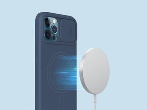 قاب سیلیکونی نیلکین آیفون ۱۲ پرو مکس Nillkin Apple iPhone 12 Pro Max CamShield Silky magnetic silicone case