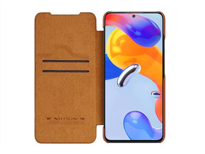 کیف نیلکین شیائومی Nillkin Xiaomi Redmi Note 11 Pro 4G (Global)/Note 11 Pro 5G (Global)/Note 11 Pro Plus 5G (India)/Note 11E Pro 5G Qin Pro Leather Case