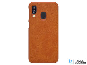 کاور چرمی نیلکین سامسونگ Nillkin Qin leather case Samsung Galaxy A40