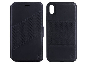 کیف و قاب چرمی نیلکین آیفون Nillkin Folio Case iPhone XS Max