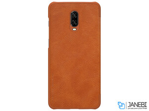 کیف چرمی نیلکین وان پلاس Nillkin Qin Leather Case OnePlus 6T