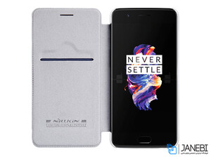 کیف چرمی نیلکین وان پلاس Nillkin Qin Leather Case OnePlus 5