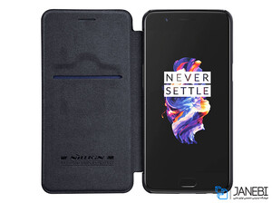 کیف چرمی نیلکین وان پلاس Nillkin Qin Leather Case OnePlus 5