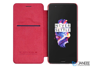 کیف چرمی نیلکین وان پلاس Nillkin Qin Leather Case OnePlus 5