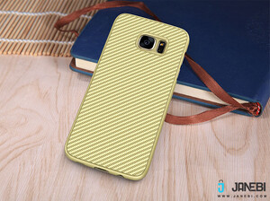 طلایی قاب محافظ Samsung Galaxy S7 Edge مارک Nillkin Synthetic Fiber