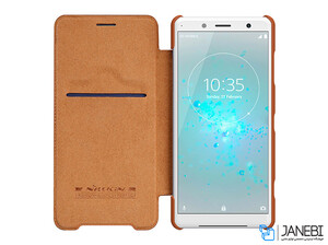 کیف چرمی نیلکین سونی Nillkin Qin Leather Case Sony Xperia XZ2 Compact