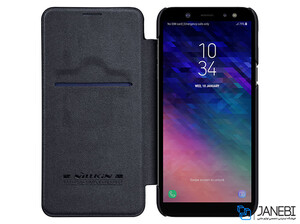 کیف چرمی نیلکین سامسونگ Nillkin Qin Leather Case Samsung Galaxy A6 Plus 2018