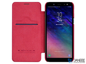 کیف چرمی نیلکین سامسونگ Nillkin Qin Leather Case Samsung Galaxy A6 Plus 2018