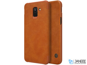 کیف چرمی نیلکین سامسونگ Nillkin Qin Leather Case Samsung Galaxy J6