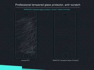 محافظ صفحه نمایش شیشه ای Apple iPhone 5S/SE مارک Nillkin