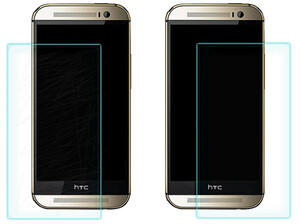 خرید عمده محافظ صفحه نمایش شیشه ای HTC One M8 مارک Nilkin